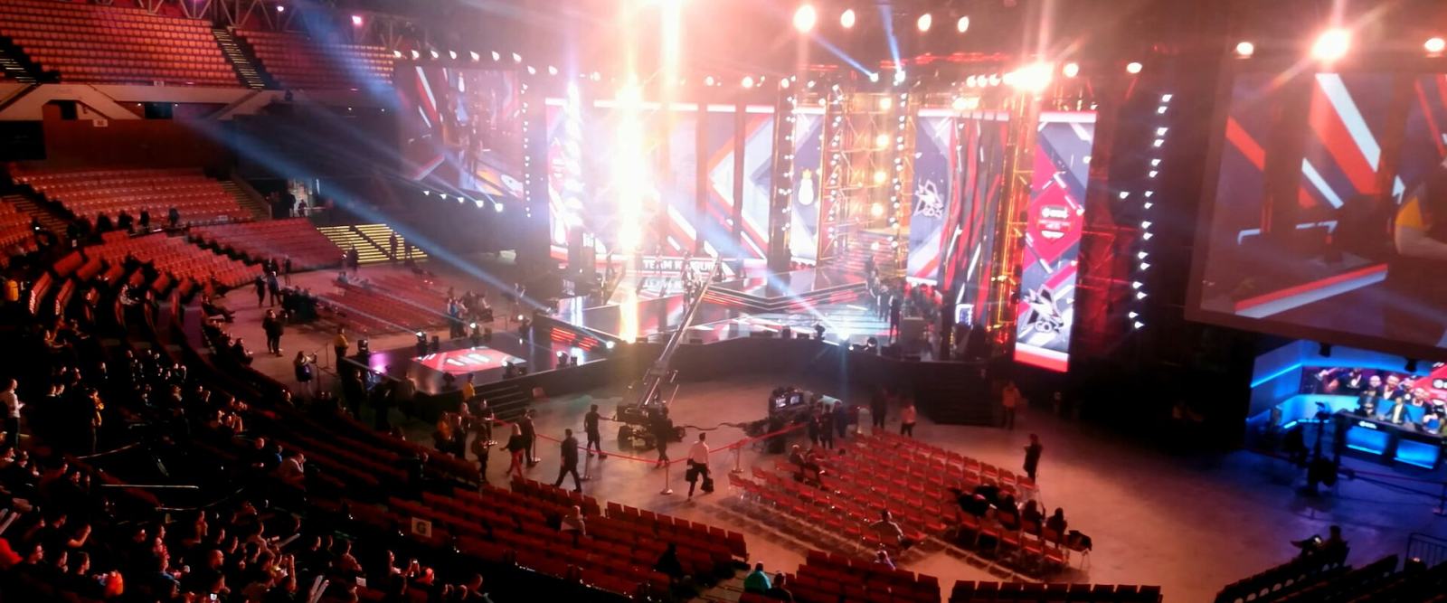 The main stage and crowd at an Intel Extreme Masters esports tournament